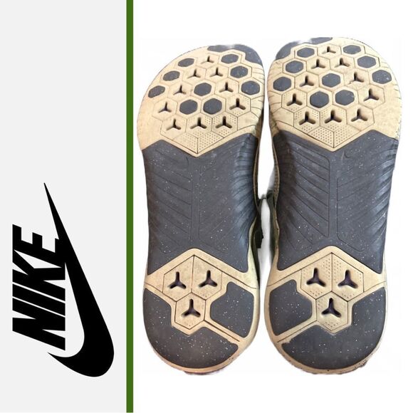 Nike Men’s 2018 Free‎ Metcon 1 Olive Green and Orange Sneakers - Size 15 - Picture 5 of 5